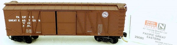 40´ Outside Boxcar PACIFIC GREAT EAST 4101 Micro Trains Line 29080 N 1:160 C å*