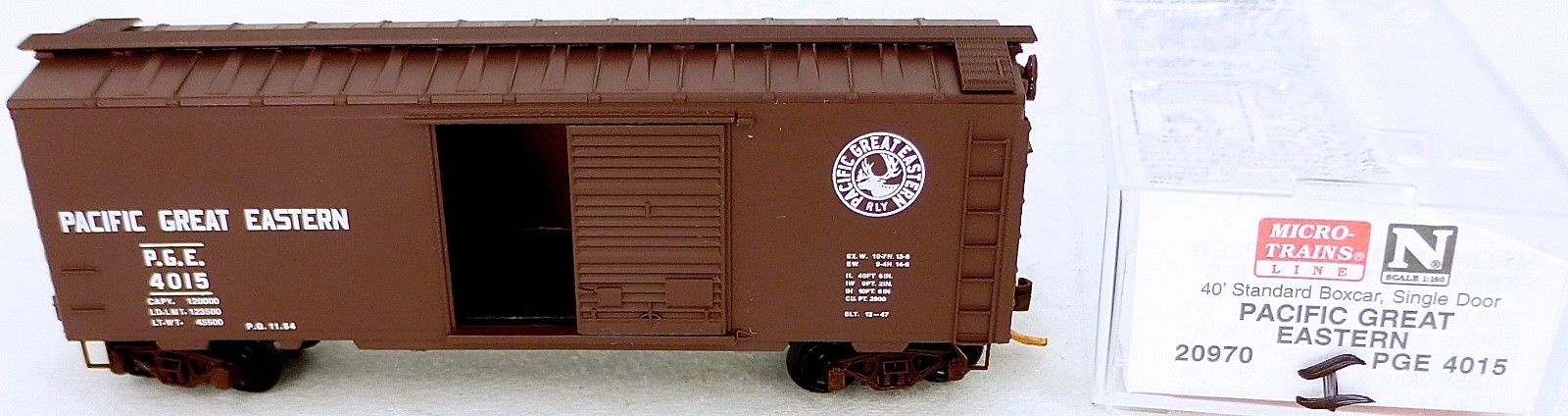 40´ St Boxcar Pacific Great Eastern 4015 Micro Trains Line 20970 I N 1: