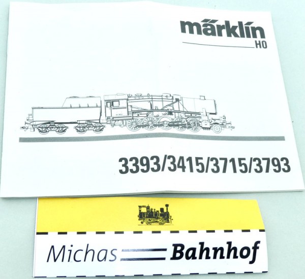 Märklin 3393 3415 3715 3793 Anleitung å