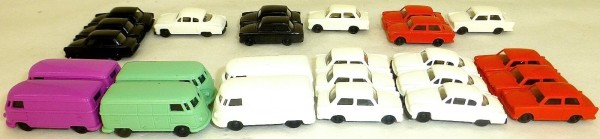 25 Trabant Wartburg VW T1 Transporter Konvolut gemischt 1:120 TT neu #LJ6 å *