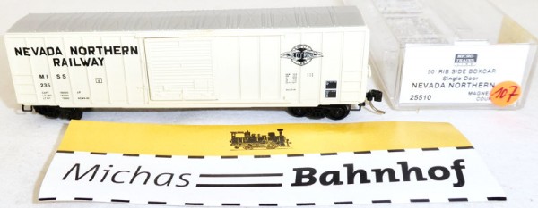 Nevada N 225 50&#039; Rib Box Car Single Door Micro Trains Line 25510 N 1:160 J107 å