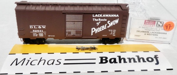 Delaware Lackawanna Western 40´ Boxcar Micro Trains Line 20667 N 1:160 OVP ∆47 å