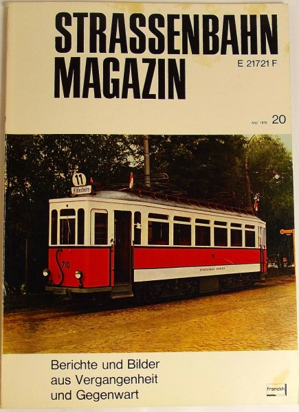 Straßenbahn Magazin Heft 20 Mai 1976, S. 81-160 Franckh&#039;sche Verlagshandlung