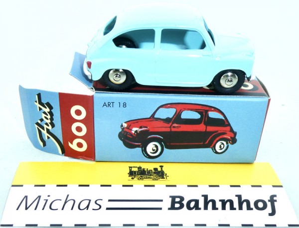 Fiat 600 mintgrün Mercury Collection Art 18 cast Hachette 1:48 OVP HE3 µ