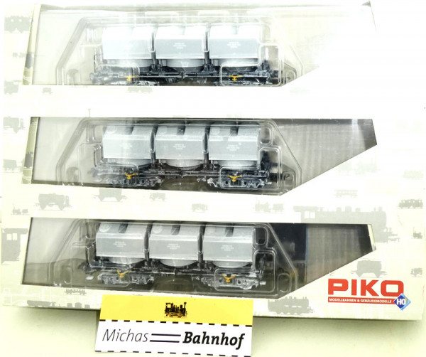 Piko 58071 Kalkkübelwagenset SImmp DR EpIV H0 1:87 OVP LD1 å
