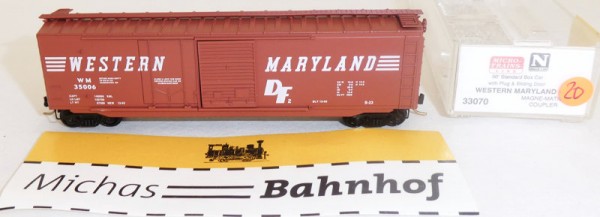 Western Maryland WM 35006 50´ Boxcar Micro Trains Line 33070 N 1:160 Ω20 å