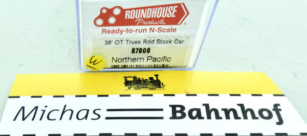 Roundhouse 87808 Northern Pacific 36&#039; OT Truss Rod Stock Car N 1:160 OVP #W HR2 å