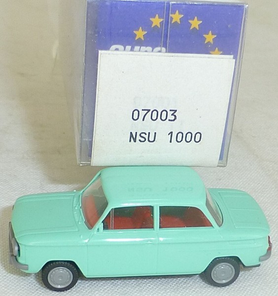 NSU TT PKW türkis IMU/EUROMODELL 07003 H0 1/87 OVP # LL1å