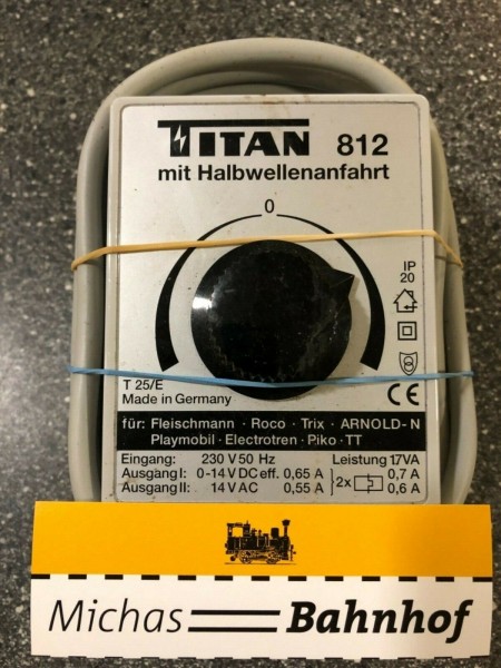 Titan 806 33VA mit Halbwellenfahrt Trafo Transformator Gleichstrom LC2 å