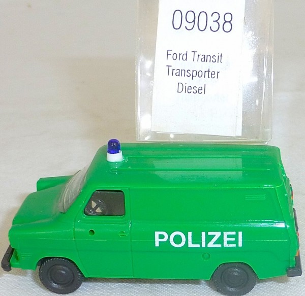 Ford Transit Polizei Transporter Diesel IMU EUROMODELL 09038 H0 1:87 OVP #HU6 å