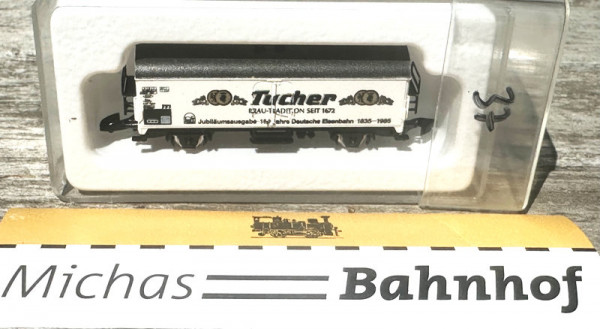 Märklin Tucher Bräu Jubiläum mini club Werbemodell Spur Z 1:220 #37 LG4 å