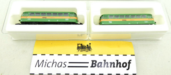Märklin RAG Ruhrkohle AG Schienenbus 2x Gehäuse mini-club Z 1:220 LJ3 å