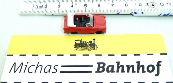 Trabbi Trabant Modellauto Cabrio rot Cabriolet TT 1:120 HS5 å