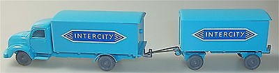 INTERCITY Magirus Rundhauber Hängerzug hellblau blau IMU Replika H0 1:87 #65# å