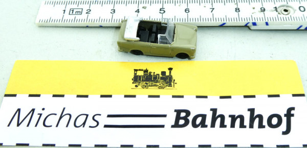 Trabbi Trabant Modellauto Cabrio olivgrau Cabriolet TT 1:120 HS5 å