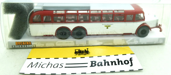 Brekina MB = 10000 DEUTSCHE REICHSBAHN Bus H0 1:87 Lj3 å