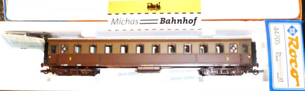 Roco 44705 FS Cz 30 702 Personenwagen braun 3.Kl EpIV H0 1:87 OVP KA3å
