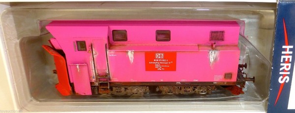 Schneepflug Meiningen Künstleredition gealtert rot DB EpV Heris 1:87 H0 HD2 å *