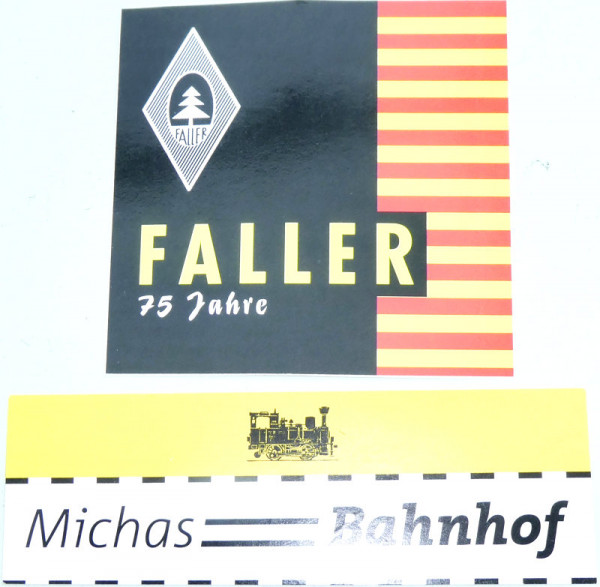 75 Jahre Faller Aufkleber Werbemittel unbenutzt KB4 HR5 å