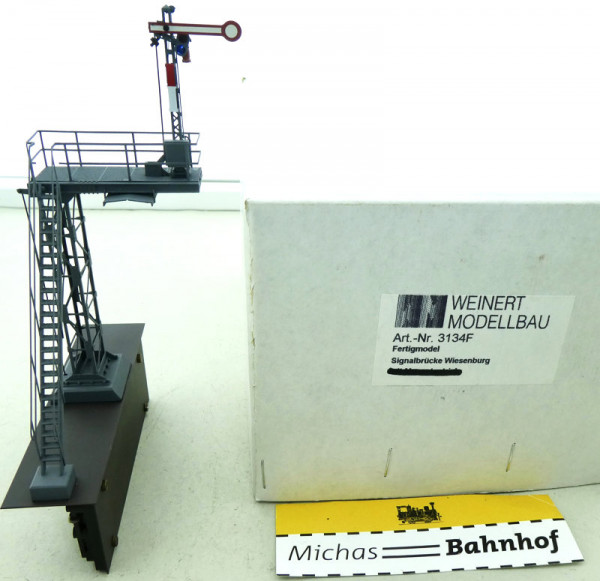 Weinert 3134F Signalbrücke Wiesenburg Fertigmodell H0 1:87 OVP HD6 å