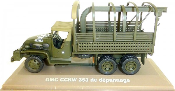 GMC CCKW 353 Truck USA Militär LKW braun dunkelgrün 1:43 Atlas NEU in BOX UKµ