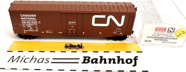 Micro Trains Line 38190 50’ Box Car Plug Door CANADIEN NATIONAL N 1:160 ¥? å