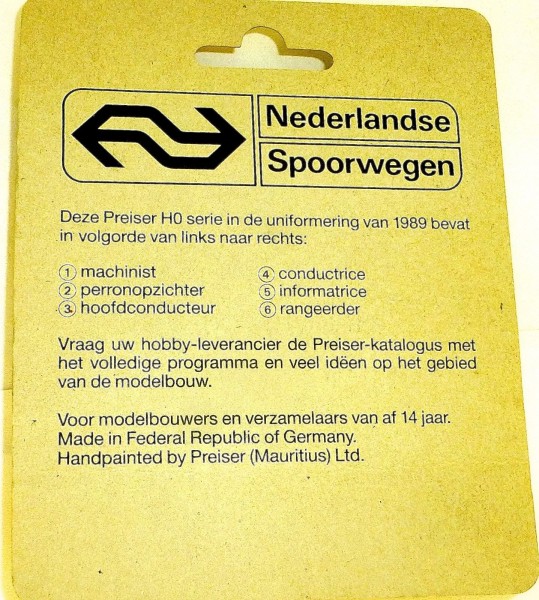 speciale produktie 150 jaar spoorwegen Nederland PREISER 00213 H0 1:87 OVP å *