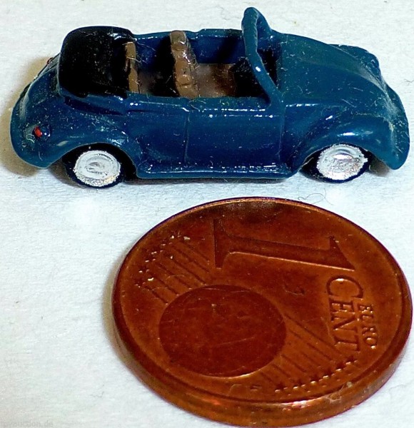 VW Käfer Cabriolet Beetle Metall Handarbeit Kleinserie IMU Spur N 1:160 å *