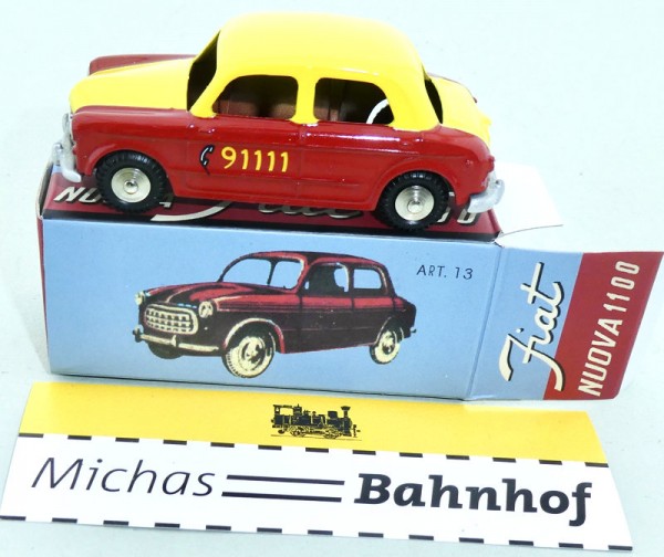 Fiat Nuova 1100 Taxi Mercury Collection Art 13 cast Hachette 1:48 OVP Hi6 µ