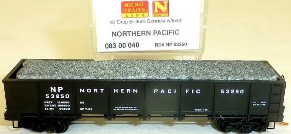 Northern Pacific 40 Drop Bottom Gondola Micro Trains 083 00 040 1:160 OVP HS3 å*