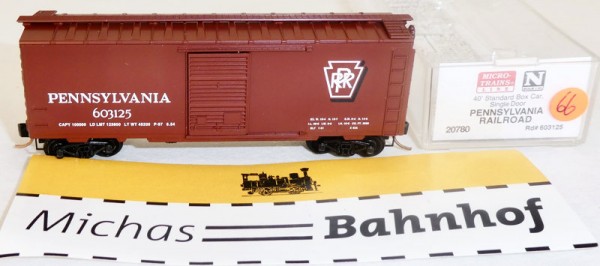 Pennsylvania 603125 40´ Boxcar Micro Trains Line 20780 N 1:160 OVP Ω01 å
