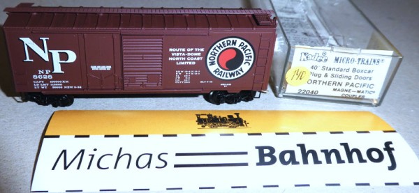 Northern Pacific NP 8628 40´ St Boxcar Micro Trains Line 22040 N 1:160 Ä140 å