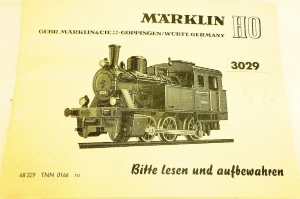 Märklin Anleitung 3029 68 329 TNN 0166 ru å *