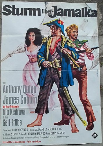 Sturm über Jamaika Anthony Quinn J. Coburn Filmplakat