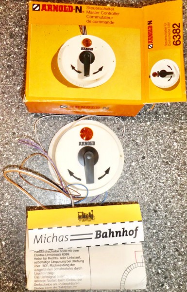 Drehscheibe Steuerschalter Arnold 6382 OVP N 1:160 Hi3 å