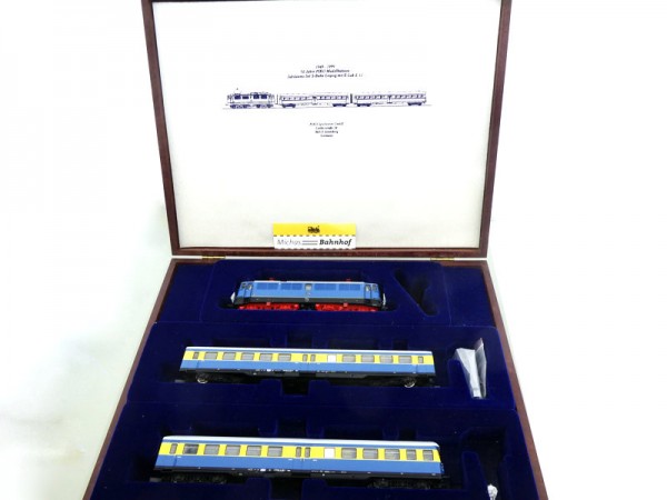 Piko 58102 S-Bahn Leipzig E11 Ellok mit 2 Wagen 50 Jahre Set H0 1:87 OVP #LG4å