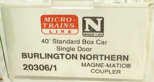 40´ St Boxcar Burlington Northern 189286 Micro Trains Line 20306/1 N 1:160 D å *