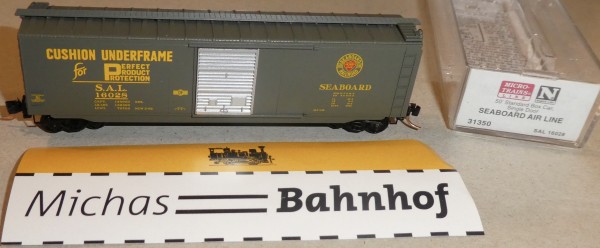 Seaboard Air Line SAL16028 50&#039; St Box Car Micro Trains Line 31350 1:160 ø20 å