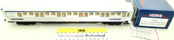 SNCF Schlafwagen CIWL silbern Ep4 HERIS 18008 H0 1:87 OVP NEU GB1 µ *