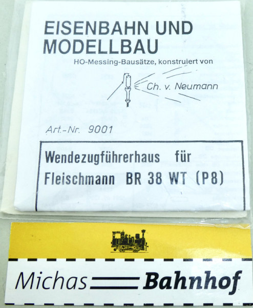 Ch. v. Neumann 9001 Wendezugführerhaus f Fleischmann BR 38 WT (P8) HO 1:87 KC2 a