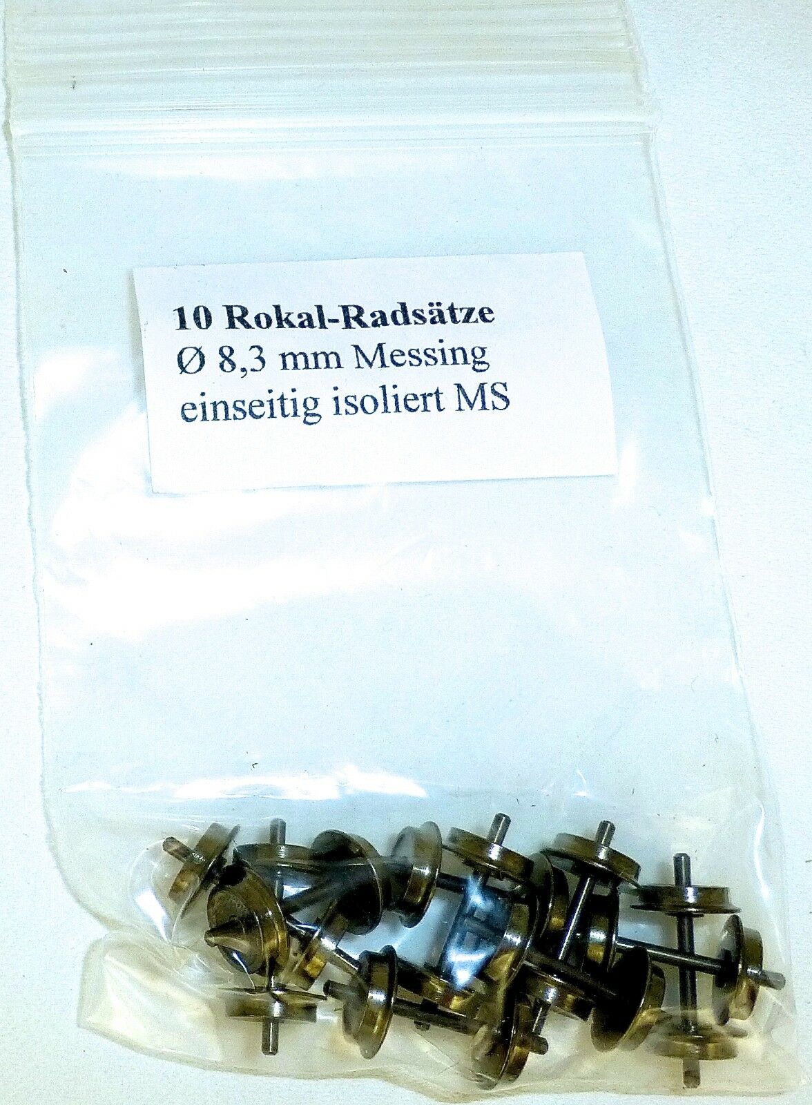 12 TT-Radsätze einseitig isoliert nach NEM**NEU**