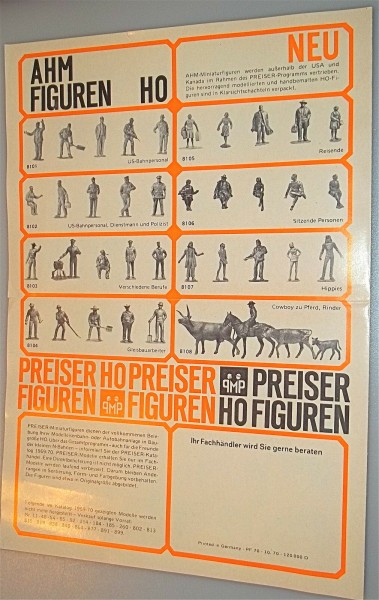 PREISER AHM Figuren Infoblatt å *