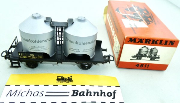 Märklin 4511 Braunkohlestaub druck Silowagen H0 1:87 OVP HQ3 å