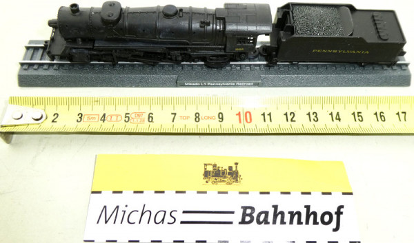 Mikado L1 Pennsylvania Railroad Dampflok N 1:160 Standmodell Atlas GD4 µ