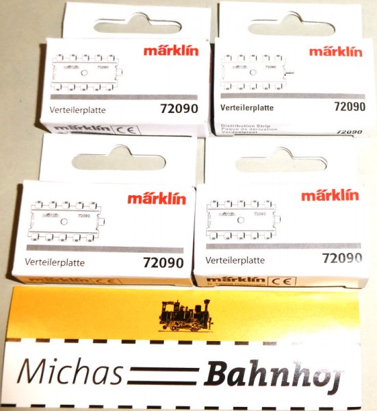 4x Märklin 72090 Verteilerplatte vier Stück je Kauf LI4å