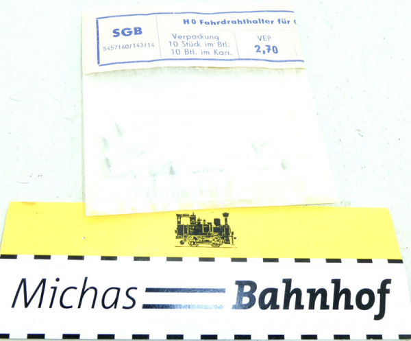 Oberleitung Fahrdrahthalter f Quertragewerk SGB VEB Plauen H0 1:87 OVP GA4 å