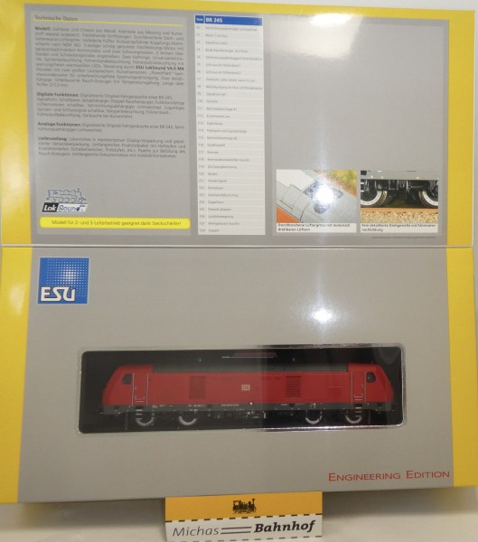 ESU 31093 BR 245 018 Diesellok verkehrsrot AC/DC Universal SOUND digital NEU OVP #Tå
