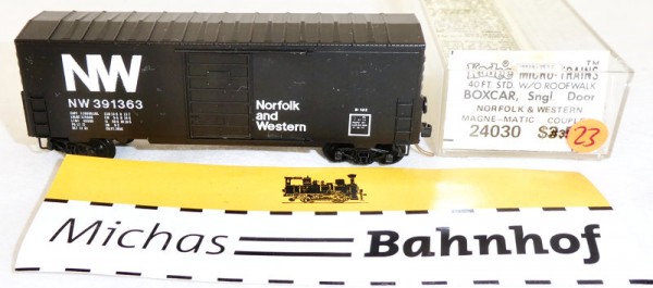 NW 391363 40´ Box Car Single Doors Micro Trains Line 24030 N 1:160 J23 å