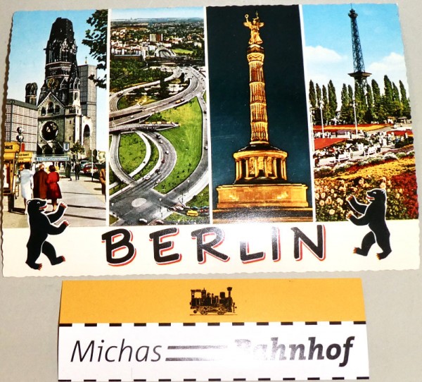 Sehenswürdigkeiten Funkturm etc Berlin Ansichtskarte 50er 60er Jahre 27 å