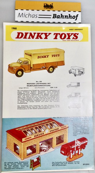 Dinky Toys West Germany Katalog Faltblatt 1960 å
